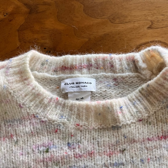 Club Monaco Sweater. Extra long sleeves. Italian Wool.  Size M. - Picture 5 of 6